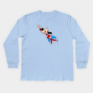 T.V. SUPERHERO DOG Kids Long Sleeve T-Shirt